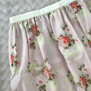 Piperlime Collection Skirt XL Floral Pink Blush
